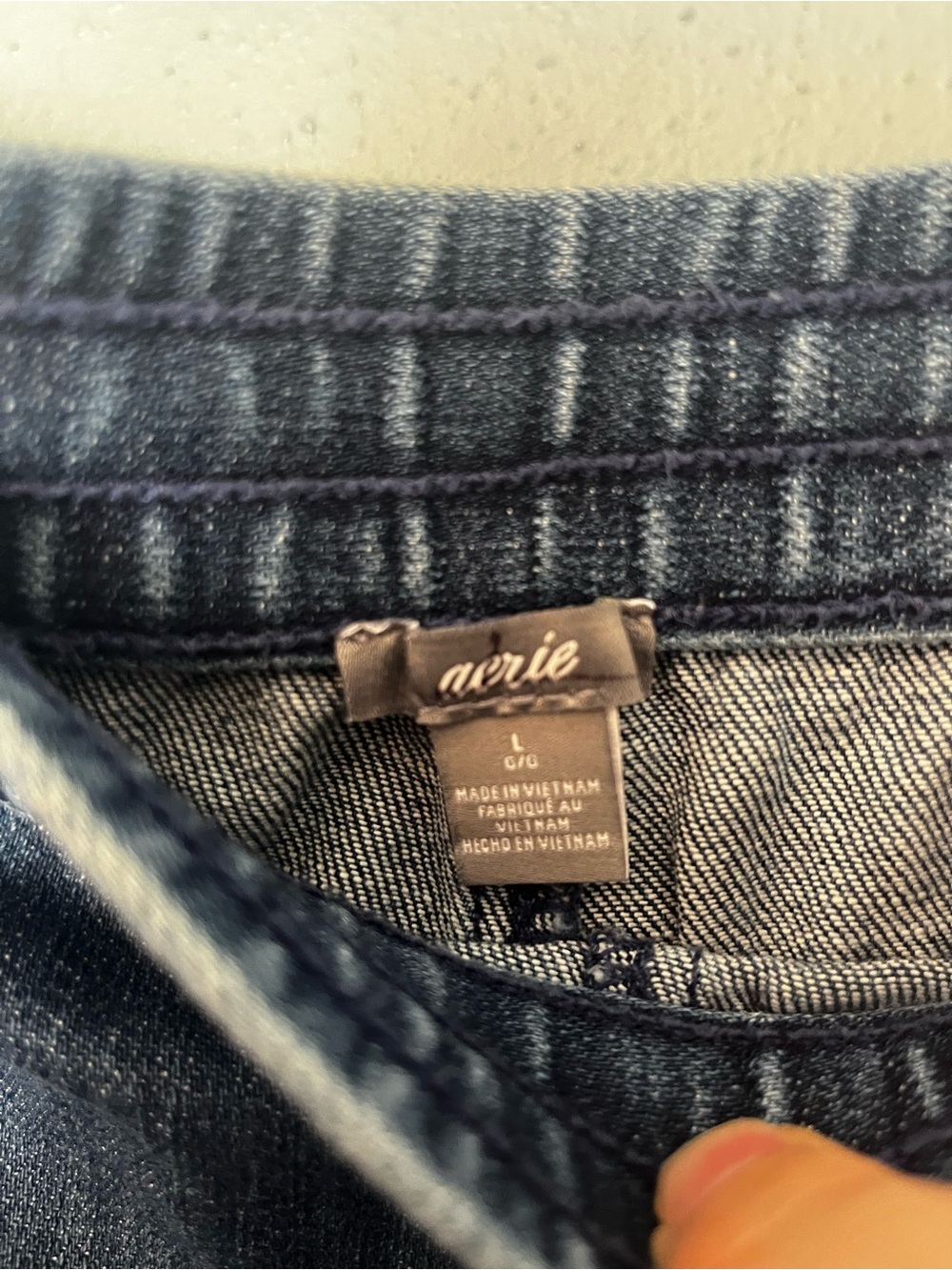 Aerie Drawstring Denim Shorts - Picture 2 of 2